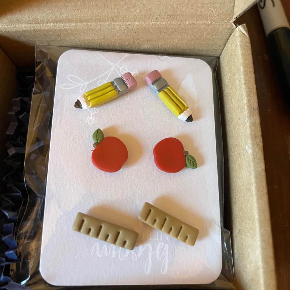 Teacher earrings